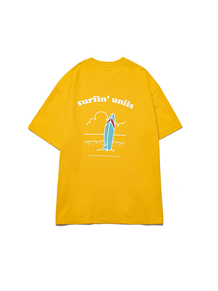 SURF IN BACK PRINT TEE_SUNNY YELLOW
